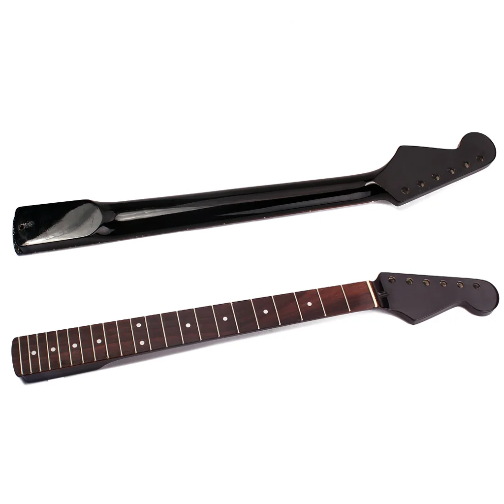

22 Frets Frest Genuine ST Guitar Neck Handle Head Quality Guitar Part Rosewood Brown Color