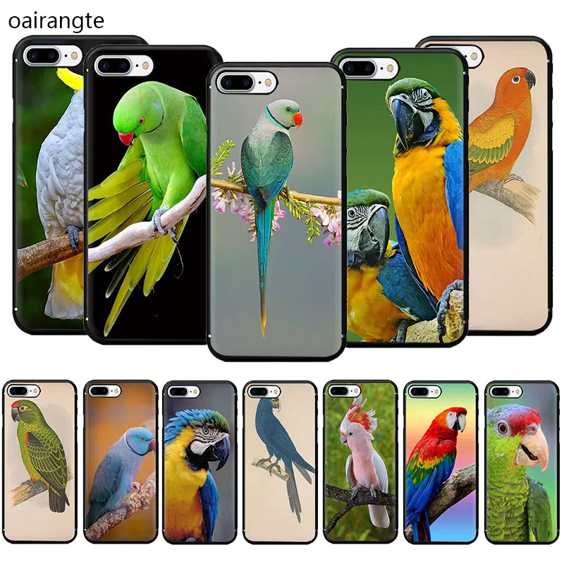 

Parrot Soft TPU Phone Case for iPhone 11 Pro 5 5s 6 6s 7 8 Plus X XR XS MAX