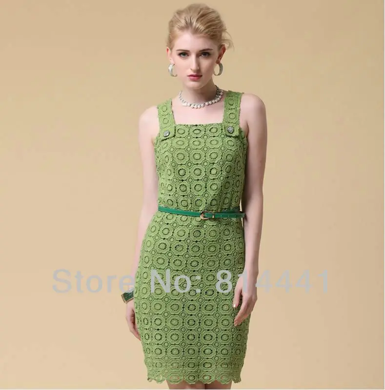 European fashione Lace party dress close fitting dressin Dresses from Women's Clothing