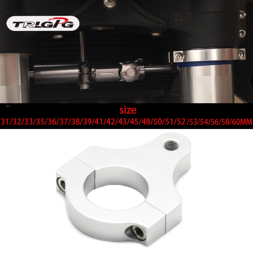 Aluminum Steering Damper Fork Frame Mounting Clamp Bracket Foot Fixer