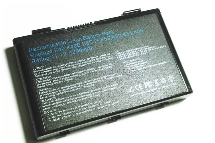 Ноутбук Батарея для Asus X50 X5D X5E X5C X5J X8B X8D K40IJ K40IN K50AB-X2A K50ij K50IN K70IC K70IJ K70IO X5DIJ-SX039c