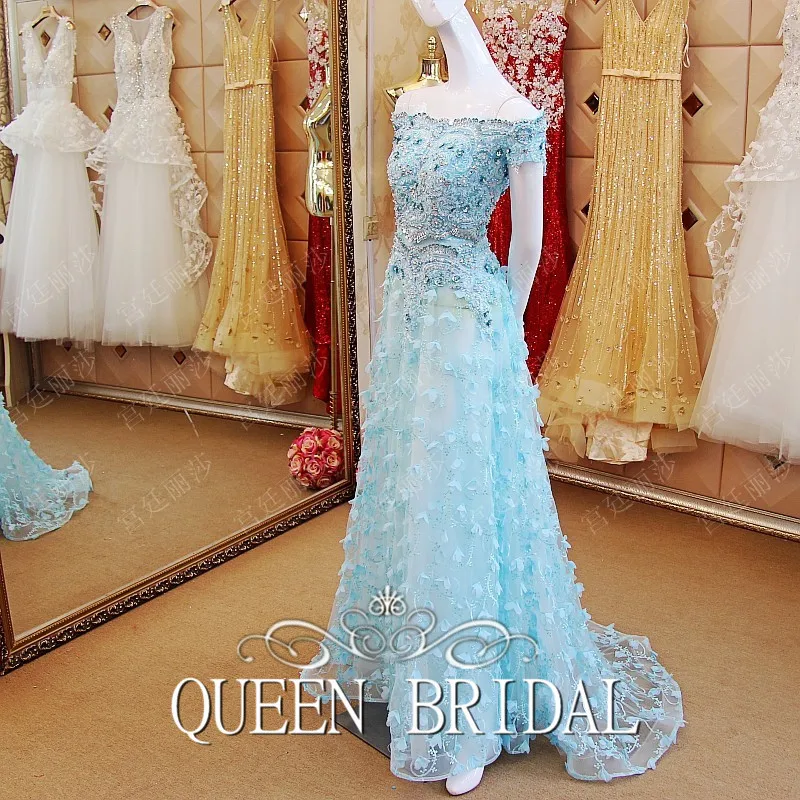 Custom Made Abendkleider Crystal 2017 New Design A-line Short Sleeve Flowers Beading Arabic Style Evening Dresses Long ES11 Custom Made Abendkleider Crystal 2017 New Design A-line Short Sleeve Flowers Beading Arabic Style Evening Dresses Long ES11