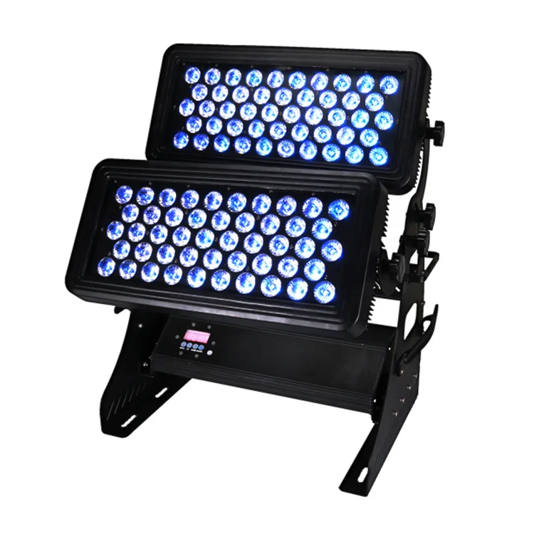 US $599.00 Outdoor High Power RGB Par Light DoubleDeck Ultra Brightness Color LED Flood Light Waterproof Wash Wall Lamps Landscape Lamp