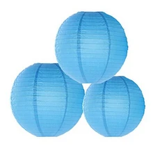 12 упак. смешанные размеры синий Бумага круглый Фонари абажур Свадьба центральным День рождения украшения