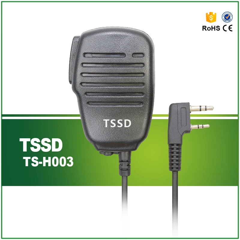 Two Way Radio 2Pin Mini PTT Speaker MIC For Walkie Talkie Baofeng
