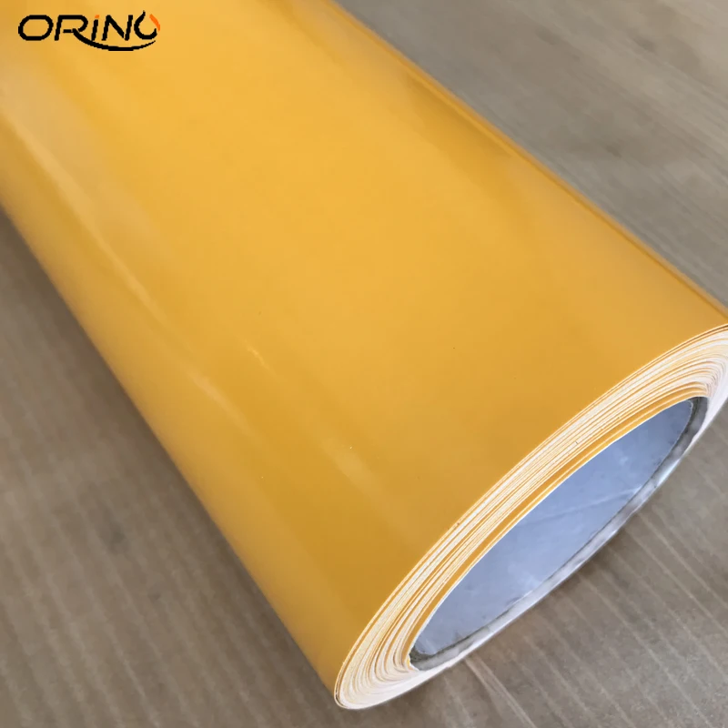 Glossy Yellow Vinyl Film-1