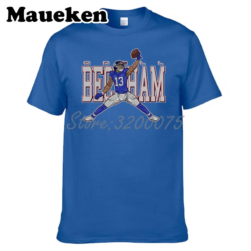 Мужская футболка Odell Beckham JR 13 Jordan New York с круглым вырезом W17083002|t shirt men|jordan t-shirtt |