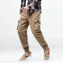 Брюки карго мужские Pantalon Homme шаровары японские тактические брюки хип хоп камуфляж Kargo хаки черный плюс 6XL 7XL Повседневная Уличная одежда