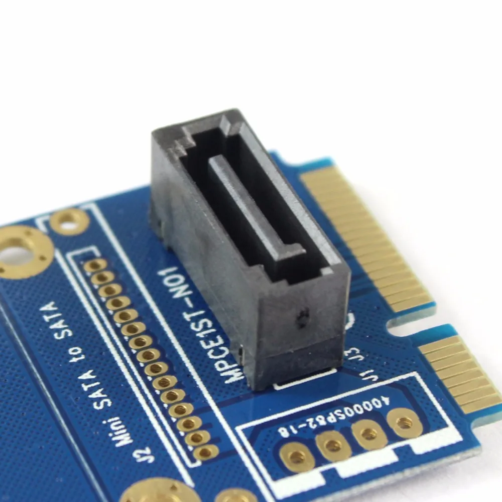 MSATA-SATA Mini PCI-e SSD слот для 7Pin SATA HDD конвертер карты 7 P PCI-Express расширения адаптер карты