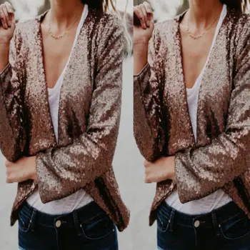 

Fashion Women Outwear Women Long Sleeve Cardigan Casual Lapel Suit Jacket Coat Outwear Women Ladies Clothing