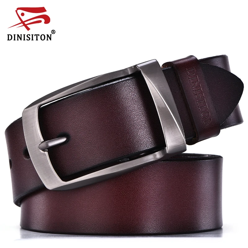 DINISITON cintos de grife homens de alta qualidade cinto de couro genuíno homem cinta de moda masculina do couro cintos para calças de brim dos homens de couro de vaca