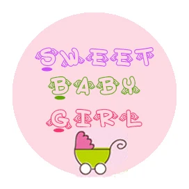 

Sweet Baby Girl Hershey Kisses' Chocolate Sticker Label - Pink polka dot pattern,personalized color and letter