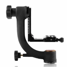 Qingzhuangshidai Q45 professional Panoramic 360 Degree Vertical Pro Gimbal Tripod Head 1/4″ Screw for Camera