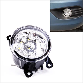 

1Pcs Car Styling 12V LED Fog Light High Power Universal White Bulb Driving Lamp For Ford Fiesta Focus Escort 2007-17