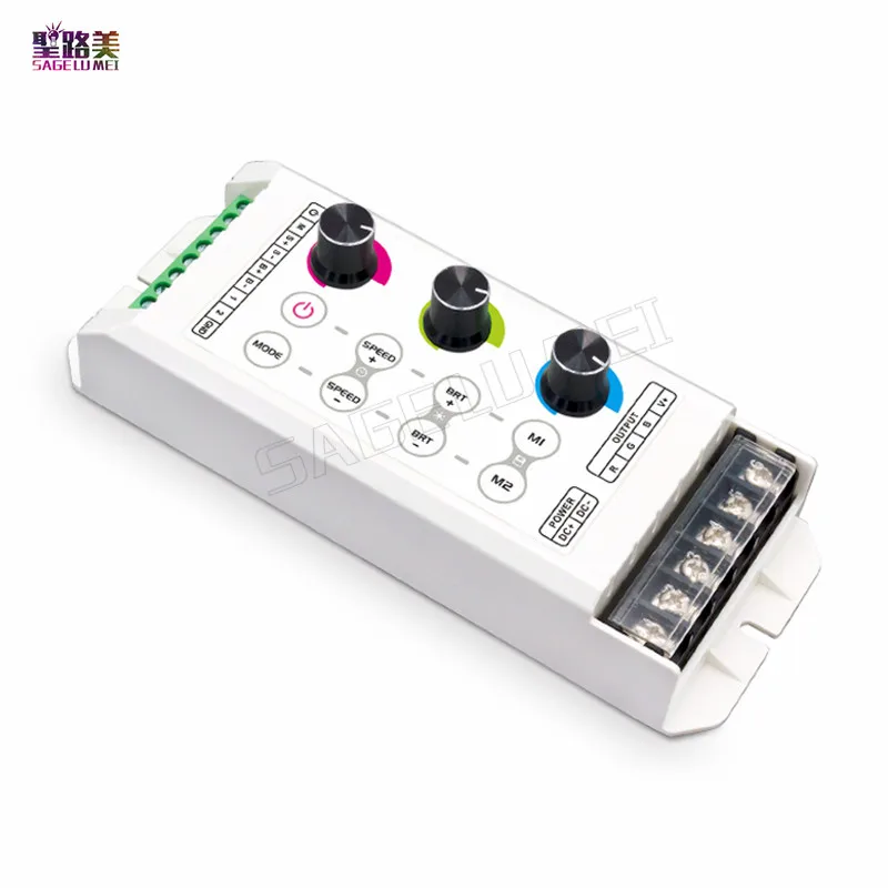 

LTECH LT-330-8A DC5V-24V muti color RGB led controller 8 function keys 25 modes 8AX3CH for colorful led strip light tape ribbon