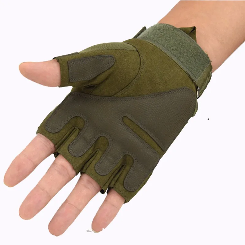 Мужские военные армейские кожаные перчатки половина пальца тактические боевые съемки ветрозащитные спецназ перчатки Luvas tatico 2019New