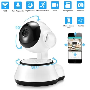 

720p HD Wifi Home IP CCTV Camera Surveillance Anti-theft security indoor monitor voice two way audio infrared night vision baby