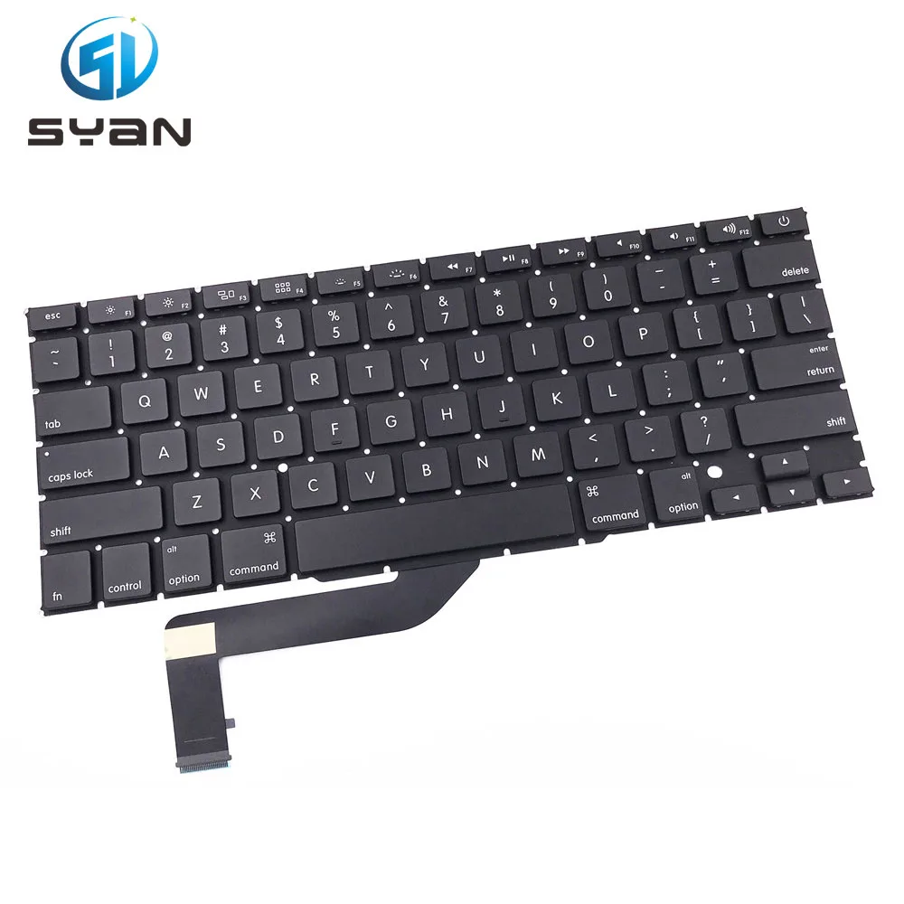 Клавиатура US A1398 с подсветкой для ноутбука Macbook Pro Retina 15 4 дюйма клавиатуры MC975 ME665