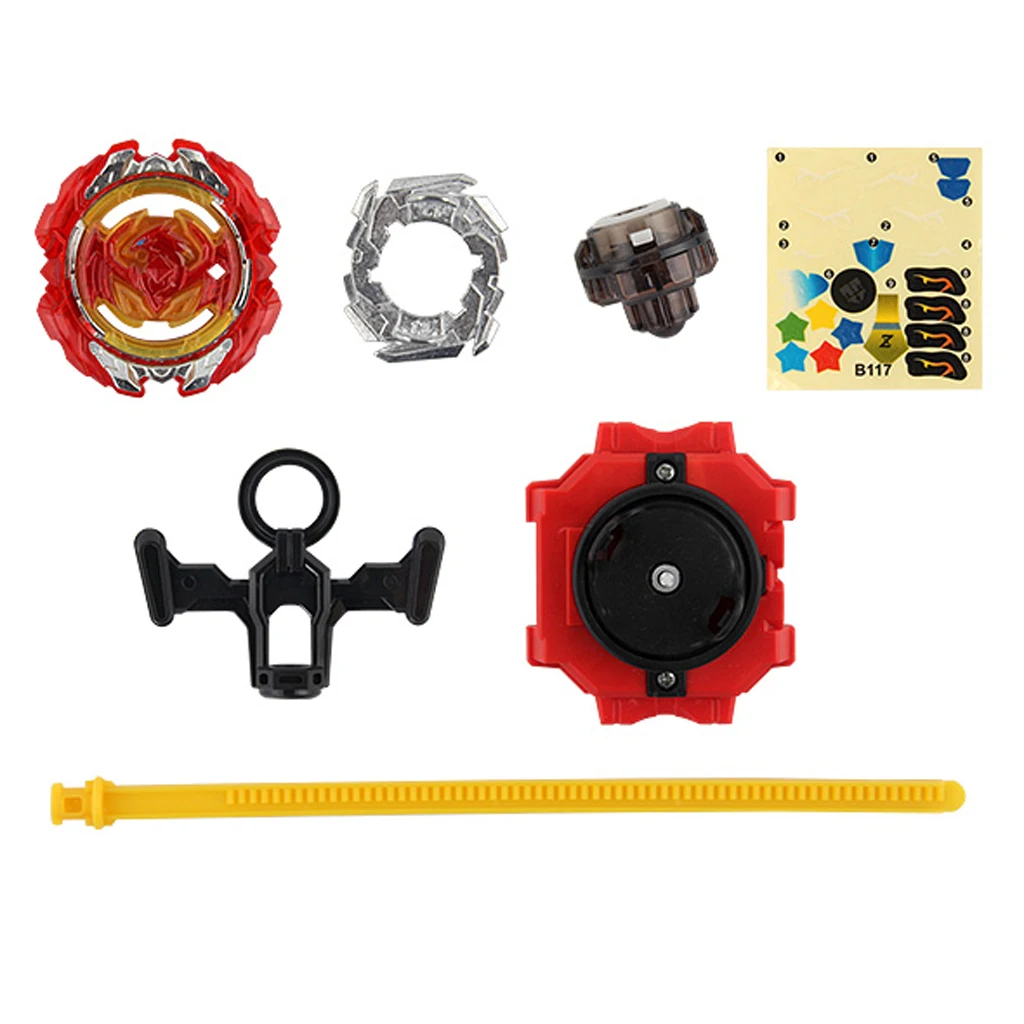 

MagiDeal Rapidity Fight 4D Burst Spinning Top Launcher Toy Kids Gifts B117