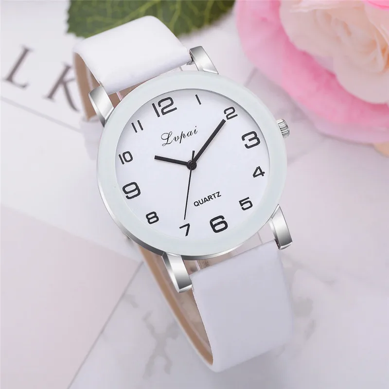 Lvpai брендовые кварцевые часы для женщин роскошный белый браслет часы Женское платье креативные часы Новинка Relojes Mujer A4