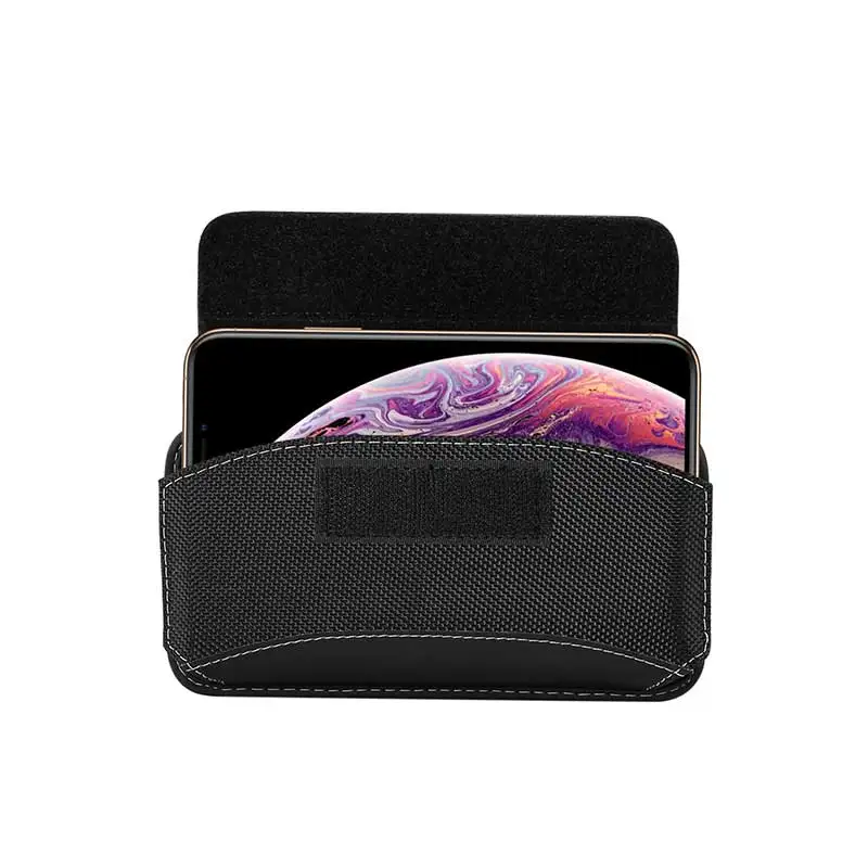 Universal Pouch Holster Case Rugged nylon belt loop clip Fits For SAMSUNG For iphone cover case for OnePlus 6 5T 6T XS MAX Nokia