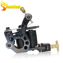 Татуировки 10 Обертывания Катушки Профессиональный Сталь татуировки машины для лайнера и шейдеров ms-tm-6673