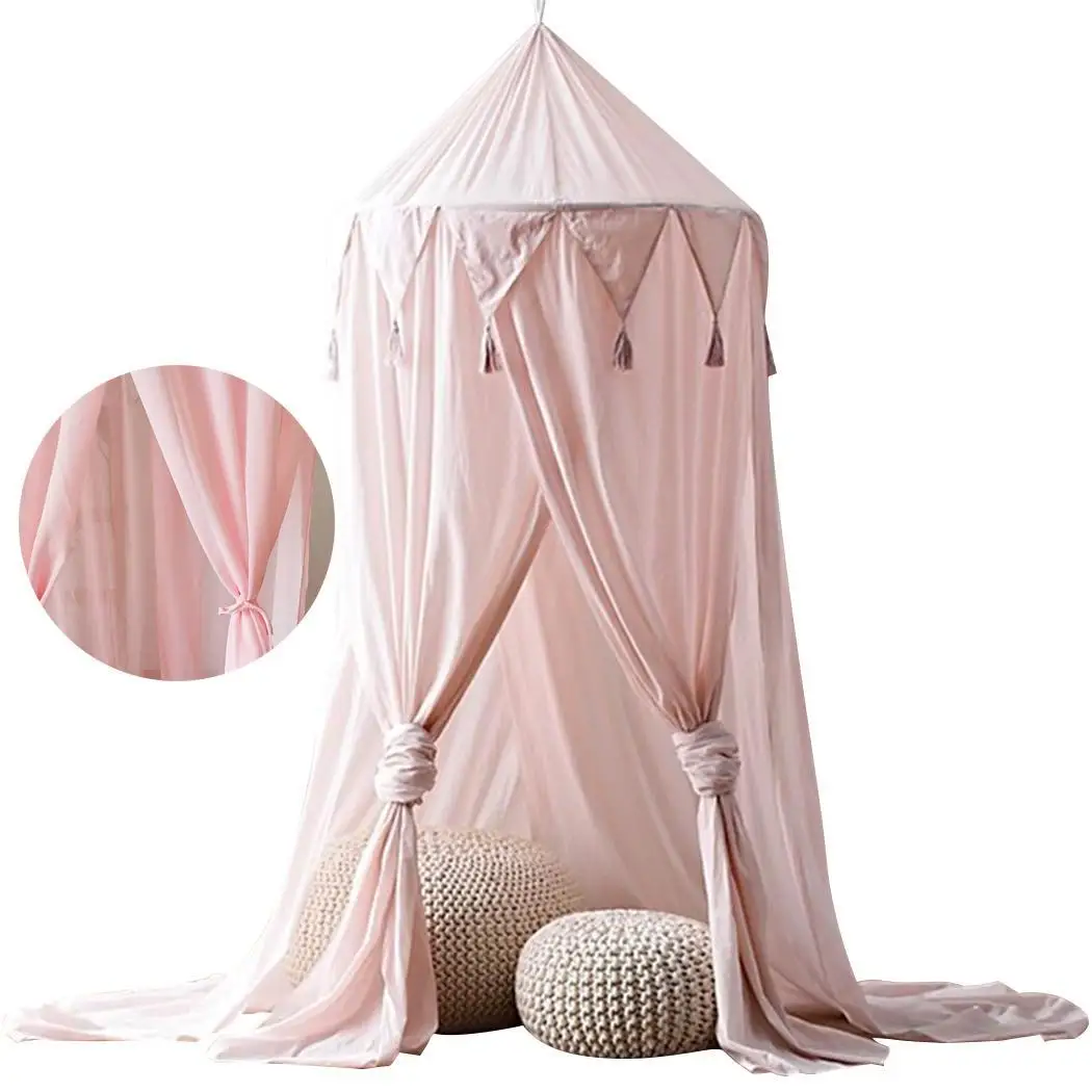 Детская кровать навес с Три-дэ принтом сетка-занавеска от насекомых постельные принадлежности круглая купольная палатка