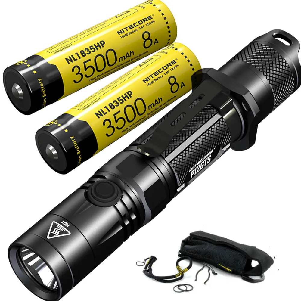 NITECORE P12GTS ручной тактический фонарь Cree XHP35 HD LED max 1800 люмен луч бросок 226 метров