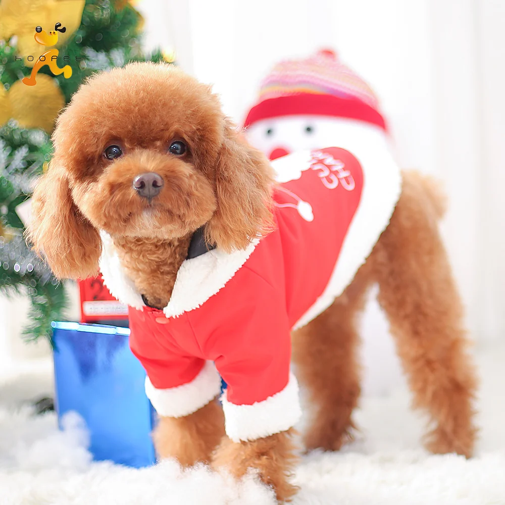 Hoopet Одежда для собак рождественский костюм хлопок модный стиль одежда пальто для собак наряд собачья куртка