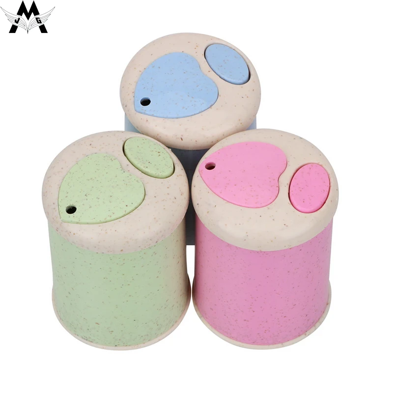 

MeiJiaG Creative Automatic Toothpick Wheat Straw Toothpick Storage Box Automatic Toothpick Holder Toothpick Dispenser Home