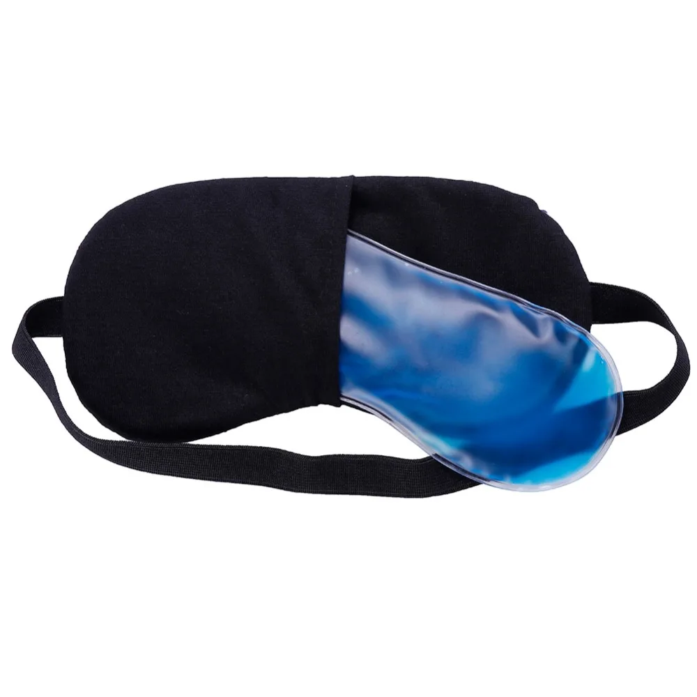 Мягкая хлопковая маска для сна с комфортным ледяным компресс-гелем для отдыха в путешествии вечерние тени для глаз с повязкой на глаза унисекс для женщин и мужчин