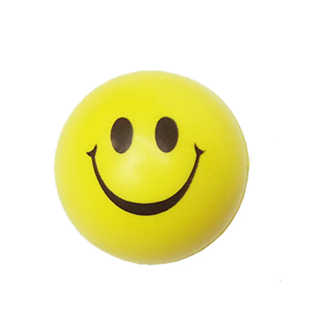 

Smile Face Print Sponge Foam Squeeze Stress Ball Relief Yoga Gym Fitness Toy Hand Wrist Exercise PU Rubber Toy Balls W510