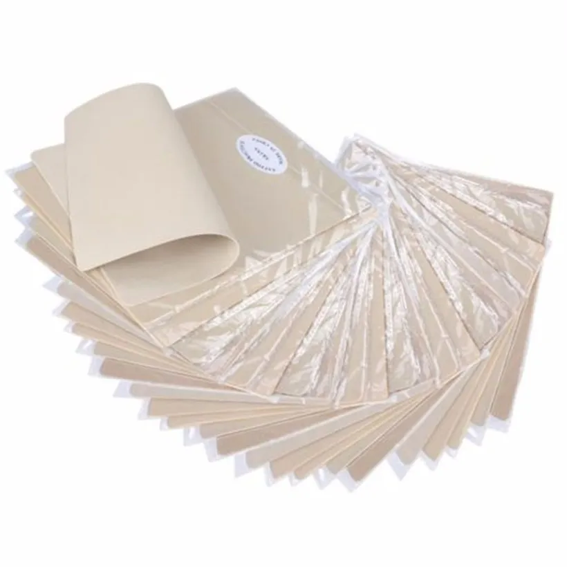 

5PCS Tattoo Practice Skin Sheet Blank Plain for Tattoo Needle Machine Supply Kit 20 x 15cm - pmu Microblading