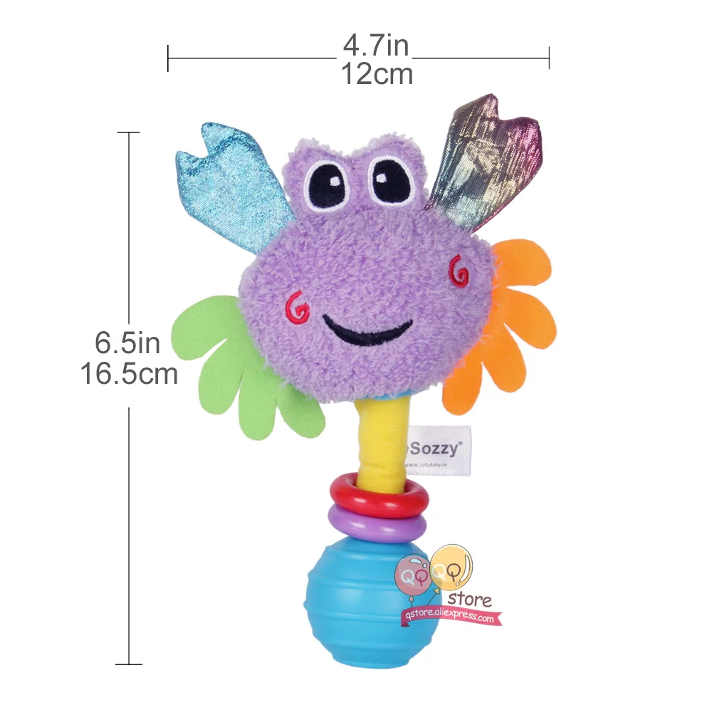 Sozzy милый плюшевый Детский пушистый погремушка "рыба" игрушки Детские развивающий, образовательный игрушки для детей