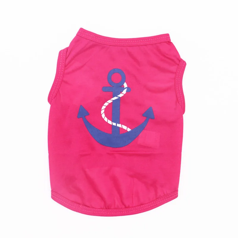 Thin & Breathable Polyester Pet Clothes for Small Dogs Cats Cute Puppy Dog Cat Vest Shirt T-shirt in Spring and Summer5