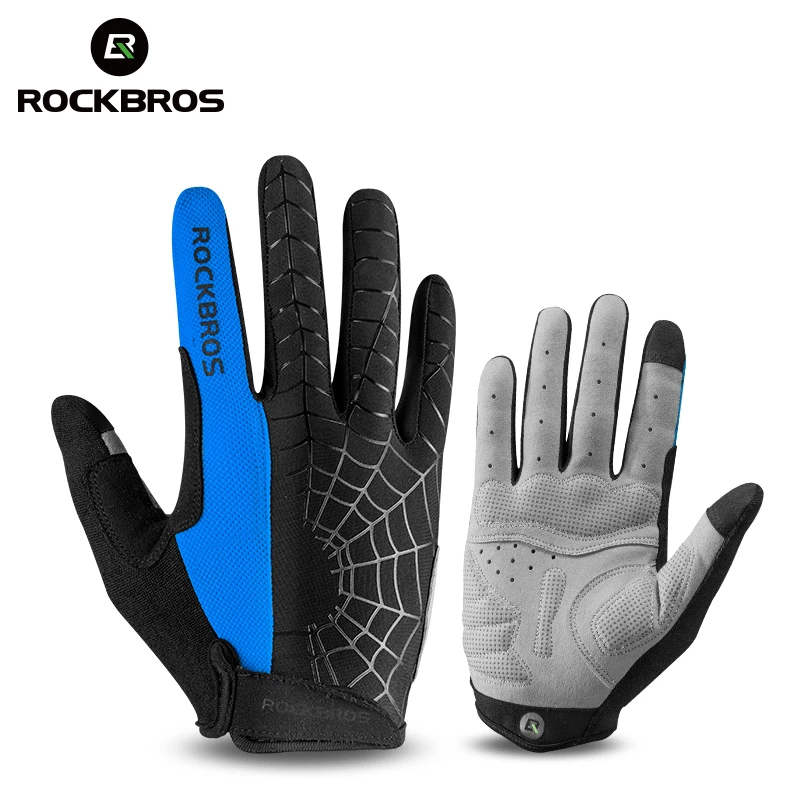 

ROCKBROS Touch Screen Hiking Gloves Anti-slip Camping Mount MTB Bicycle Cycling Gloves Reflective Motor Bike Gloves Sportswear
