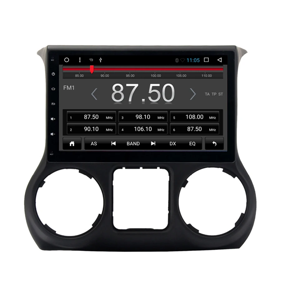 Excellent Asvegen Android 7.1 Quad Core Car Radio GPS For jeep wrangler 2011-2017 With 2G RAM wifi 4G USB RDS Audio stereo 4