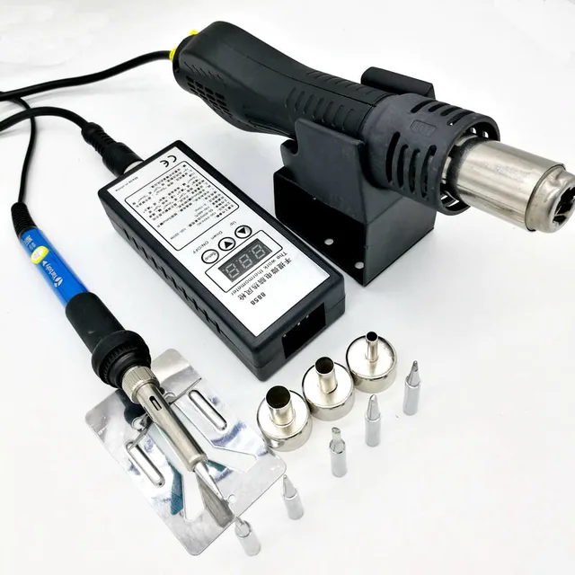 8858 Heat Hot Air Gun Desoldering BGA Rework Solder Station+60W