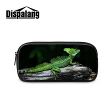 Детские сумки-карандаши с 3D изображением животных, крутая Студенческая сумка-ручка ящерицы, женская сумка для макияжа, офисные школьные принадлежности, дорожная косметичка на молнии