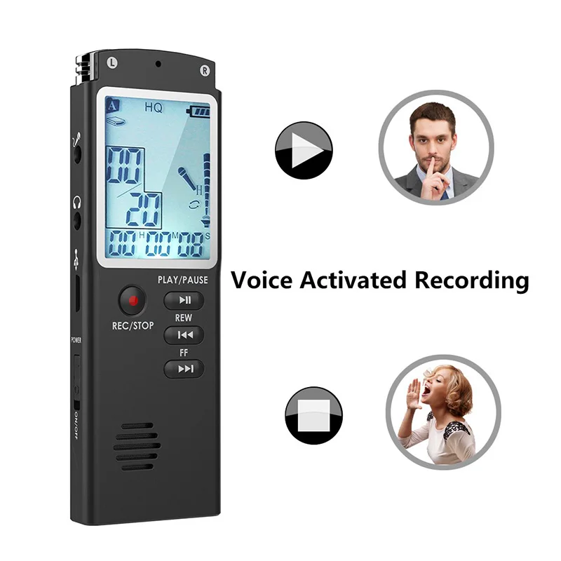 Noyazu оригинальный T60 мини диктофон 8 Гб цифровой Аудио Диктофон WAV 1536 кбит/с HQ
