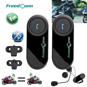 

Free shipping!!2PCS FreedConn Brand Motorcycle Motorbike BT Bluetooth Multi Interphone Headset Helmet Intercom With FM Radio