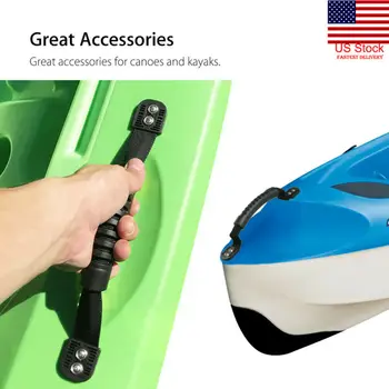 

2Pcs Pack Rubber Boat Luggage Side Mount Carry Handles Fitting Kayak Canoe Boat
