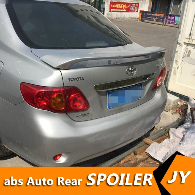 

For TOYOTA corolla EX Spoiler 2007-2013 corolla spoiler High Quality ABS Material Car Rear Wing Primer Color Rear Spoiler