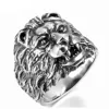 Bague lion argent biker