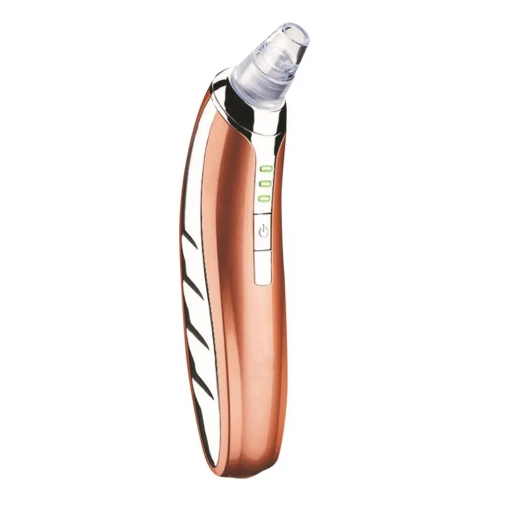 Electric Blackhead Vacuum Cleaner Suction Removal Scar Acne Pore Peeling Face Clean Facial Skin Care Beauty Machine - Color: Rose gold