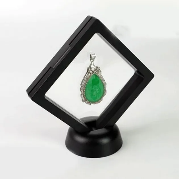

Square 3D Album Floating Frame 7X7cm Coin Holder Box Jewelry Collectibles Display Show Case Home Table Decorative Accessories