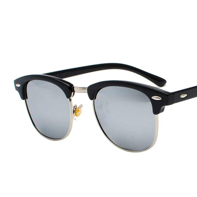 Новые роскошные брендовые поляризованные мужские Солнцезащитные очки женские очки оттенок Ретро Винтажные Солнцезащитные очки мужские солнцезащитные очки для мужчин gafas ray bann - Цвет линз: Silver