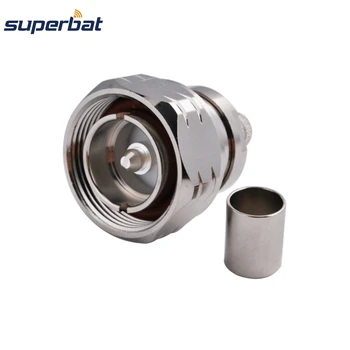 

Superbat 7/16 Din Wireless Satellite Base Stations Connector Plug with O-ring Crimp for LMR400 RG8 Coaxial Cable 10PCS