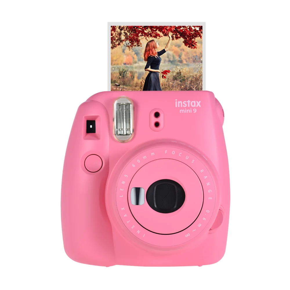 Фотокамера моментальной печати Fujifilm Instax Mini 9+ 50 листов белая пленка Fujifilm Instax Mini для камеры Fuji Fujifilm Instax Mini 9