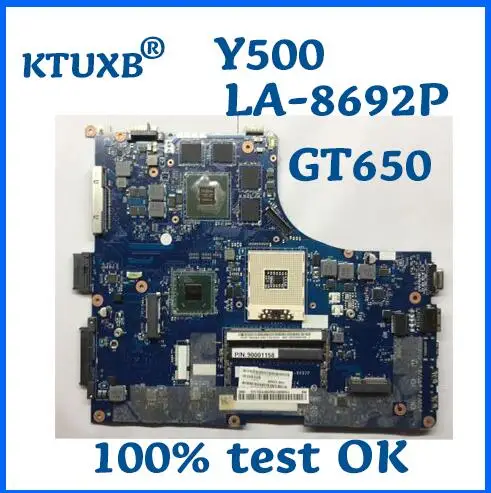 

KTUXB QIQY6 LA-8692P motherboard for Lenovo Y500 notebook motherboard 9001158 PGA989 HM77 GT650M 2G DDR3 100% test work